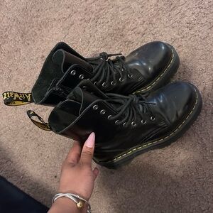 Dr. Martens Black Leather Boots